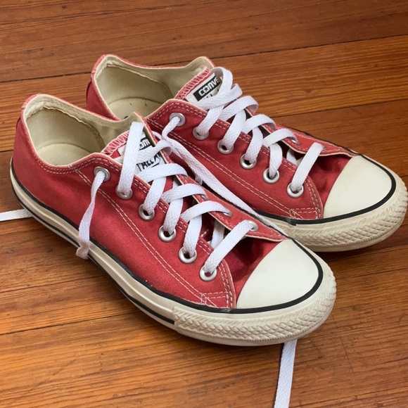 Converse Red Chuck Taylor All-Star Sneakers - Picture 2 of 9